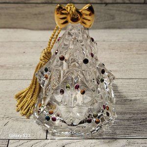 Vintage Lenox Full Lead Crystal Christmas Tree Ornament Rhinestones